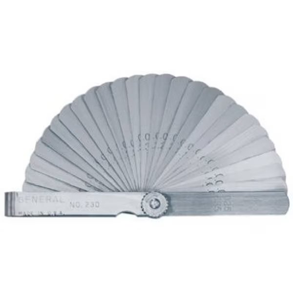 26 Leaf Feeler Gauge, General Tools Mfg, Mfr#: 230